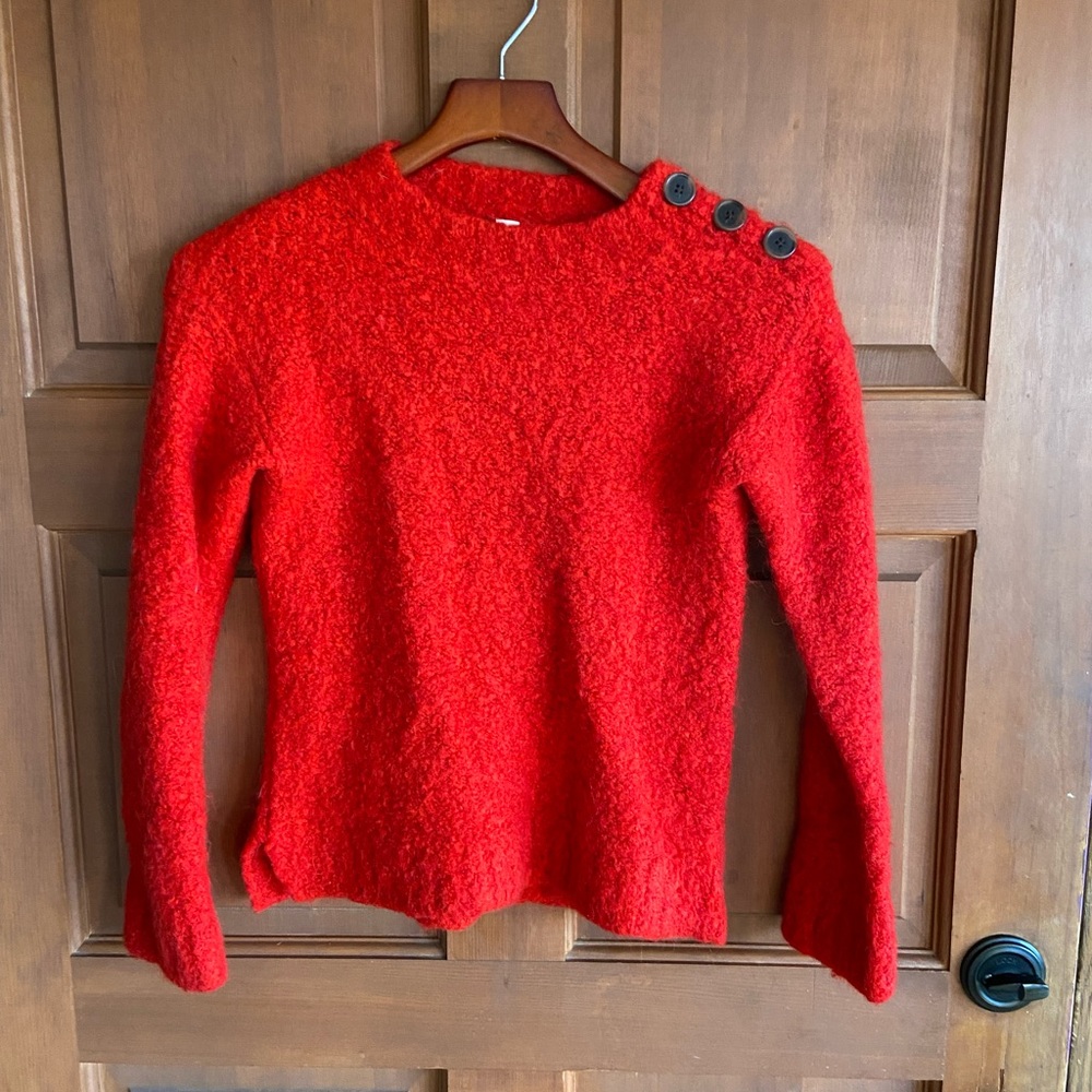 Crewcuts girls red sweater size 12